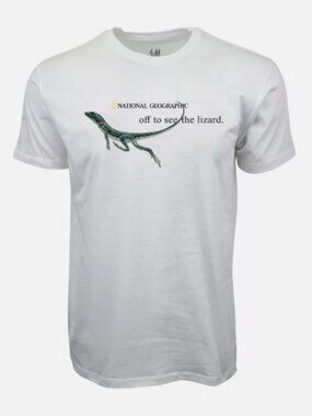 National Geographic ''Off To See The Lizard'' Graphic White T-shirt